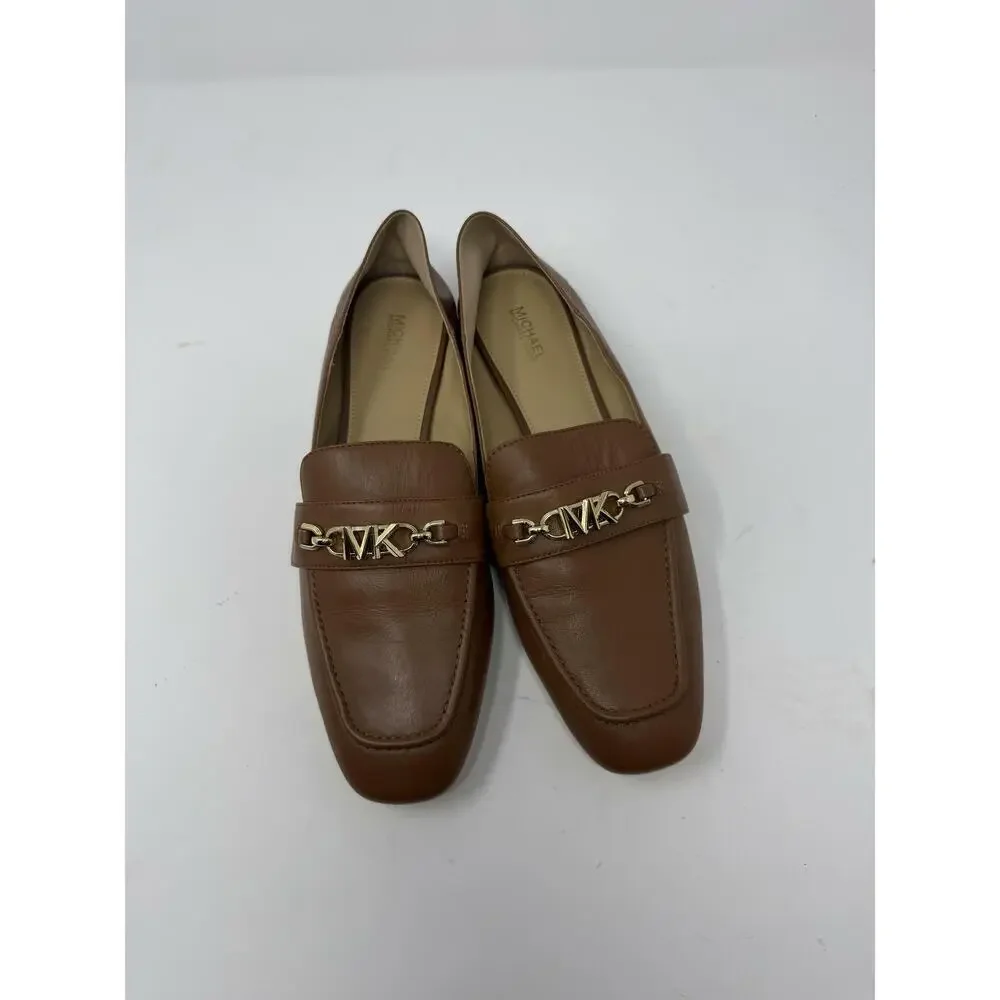 Michael Kors Women's Brown Tiffanie Loafer Luggage 9.5 M
